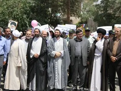 راهپیمایی روز جهانی قدس در قلعه نو برگزار شد