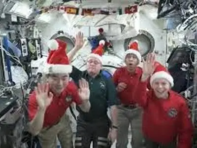 پیام تبریک کریسمس فضانوردان از ایستگاه فضایی بین‌المللی + فیلم