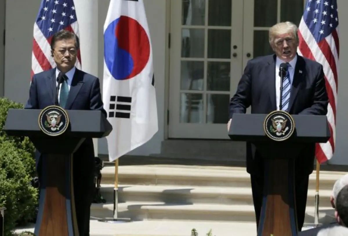 Trump calls for firm response to North Korea, targets Seoul on trade