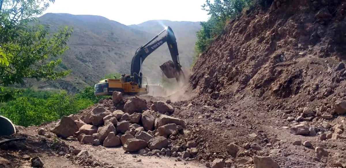 پیشرفت 65 درصدی پروژه بهسازی راه روستایی خوران- اهوارک طالقان