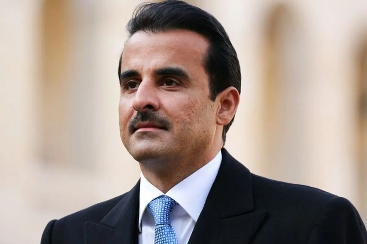 امیر قطر عازم ریاض شد
