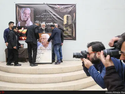 مراسم تشییع پیکر حبیب کاوش