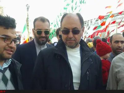 حضور سردار حقانی در مراسم ۲۲ بهمن تهران