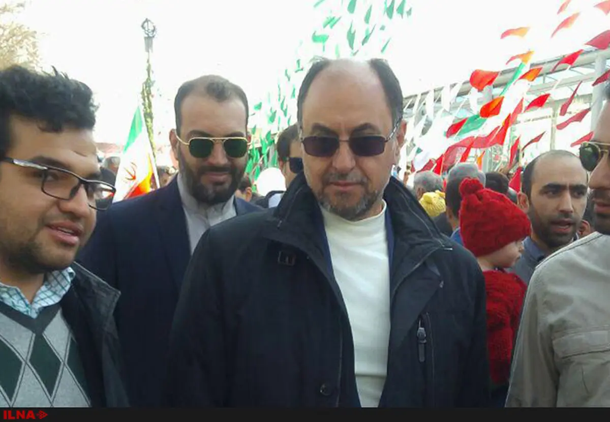 حضور سردار حقانی در مراسم ۲۲ بهمن تهران