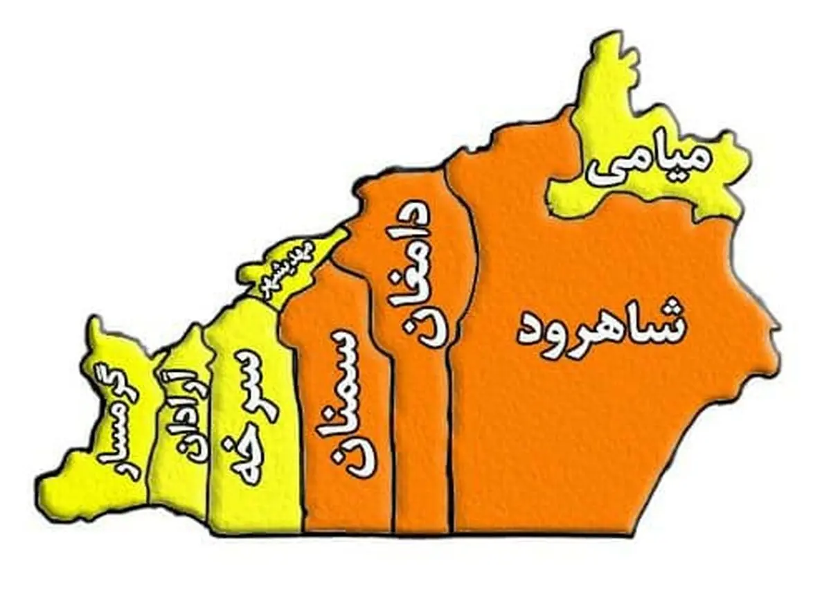 با مبتلایان کرونا که قرنطینه را نقض کنند برخورد می‌کنیم/ تغییر رنگ کرونایی در تمامی شهرهای استان/ سمنان، دامغان و شاهرود در وضعیت نارنجی