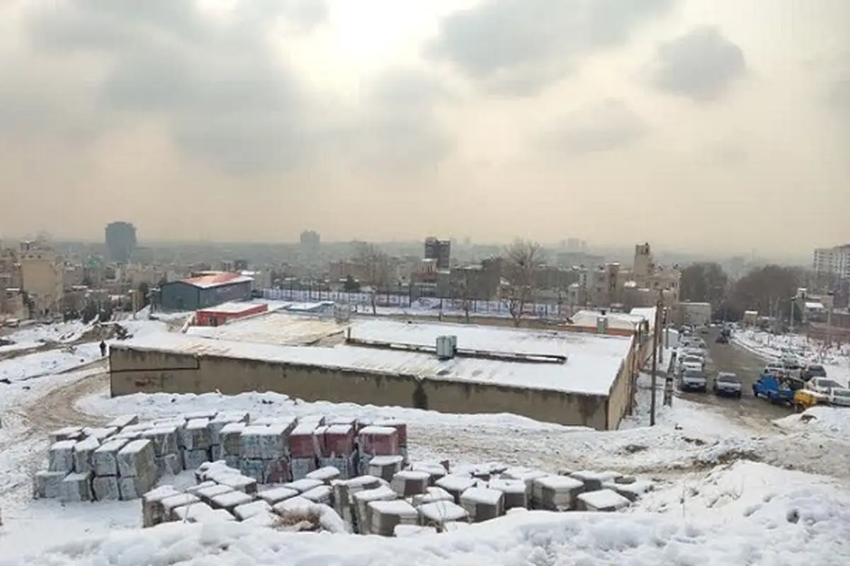 آلودگی هوای تهران با وجود بارش برف 