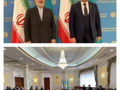 ظریف با وزیر امور خارجه قزاقستان دیدار کرد