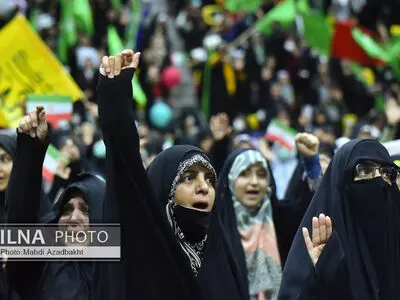 گردهمایی دختران انقلاب در ورزشگاه شیرودی