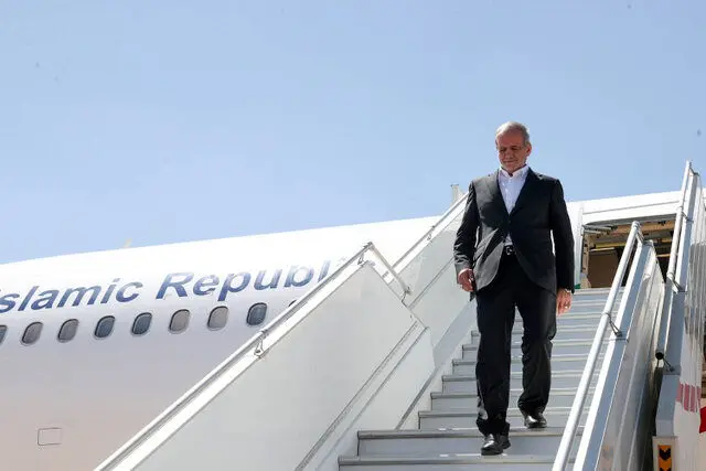 الرئيس بزشكيان سيتوجه غدا إلى كازاخستان ثم تركمانستان