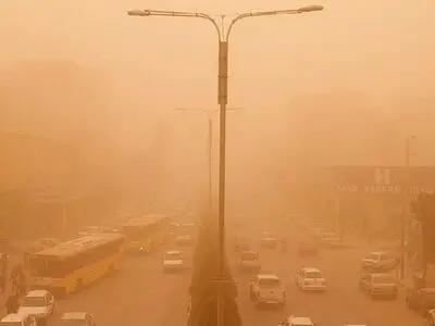 وقوع گردوغبار شدید در جنوب غرب استان تهران