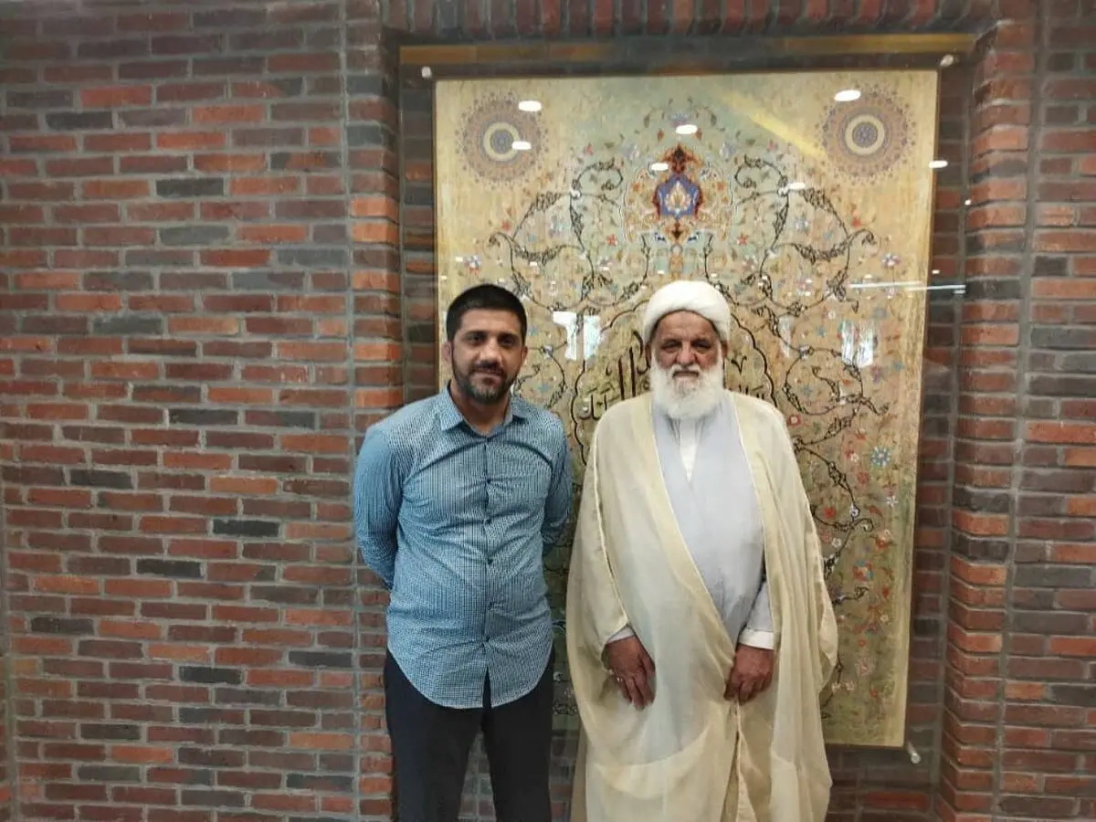 دیدار آیت الله کمیلی با رییس فدراسیون کشتی