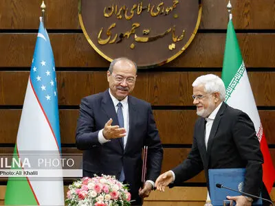 استقبال رسمی معاون اول رئیس‌جمهور از نخست وزیر ازبکستان 