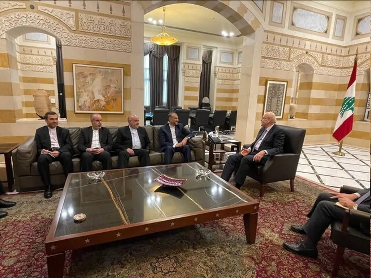 دیدار وزیر امور خارجه با نخست‌وزیر پیشبرد امور لبنان