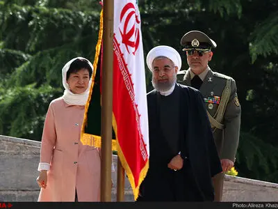مراسم استقبال رسمی از رئیس جمهور کره جنوبی