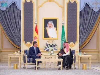 دیدار ولیعهد عربستان و نخست‌وزیر اسپانیا در جده