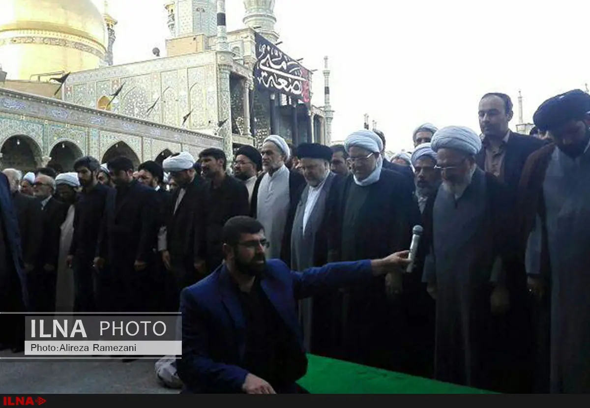 پیکر آیتالله برقعی تشییع و به خاک سپرده شد