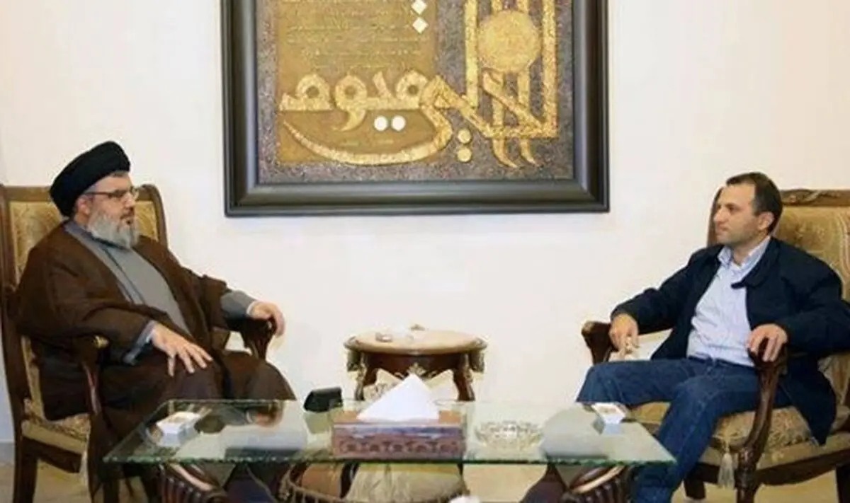 رایزنی سید حسن نصرالله و باسیل با محوریت تشکیل دولت جدید لبنان 