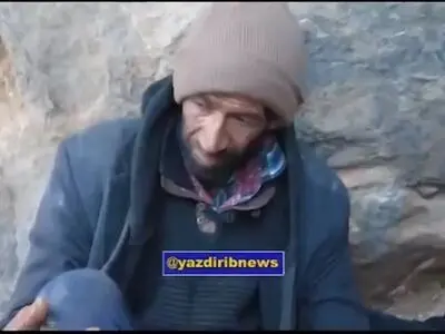 نجات معجزه آسای چوپان بهابادی از کوهستان‌های برفی پس از ٧ روز + فیلم
