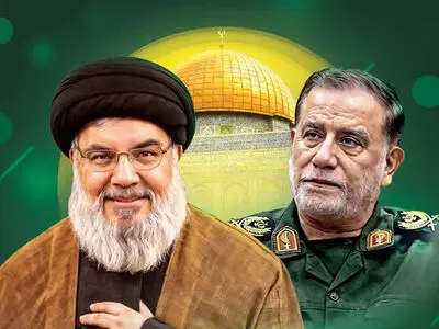 برگزاری مراسم چهلم شهادت سیدحسن نصرالله و سردار نیلفروشان با حضور مقامات کشوری و لشکری + تصاویر
