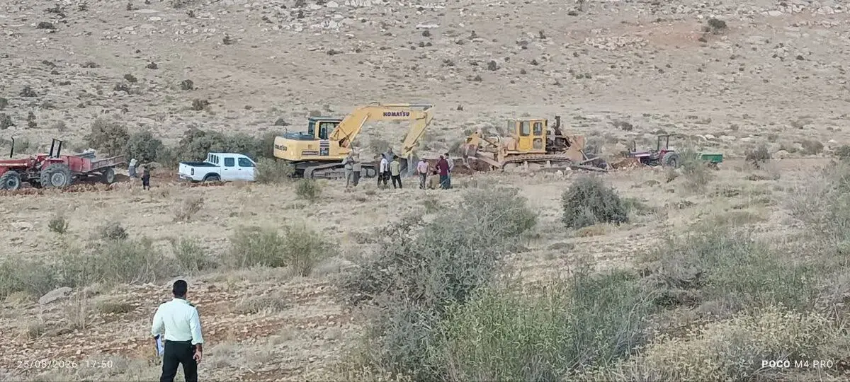 توقف عملیات عمرانی بدون مجوز در منطقه حفاظت‌شده تنگ بستانک