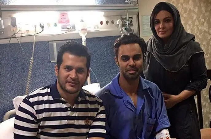 یک بازیگر سینما دچار ناراحتى قلبى شد +عکس 