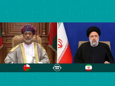 رئیسي وسلطان عمان یبحثان بشأن وحدة الصف الاسلامي ضد الاعتداءات الإسرائیلیة