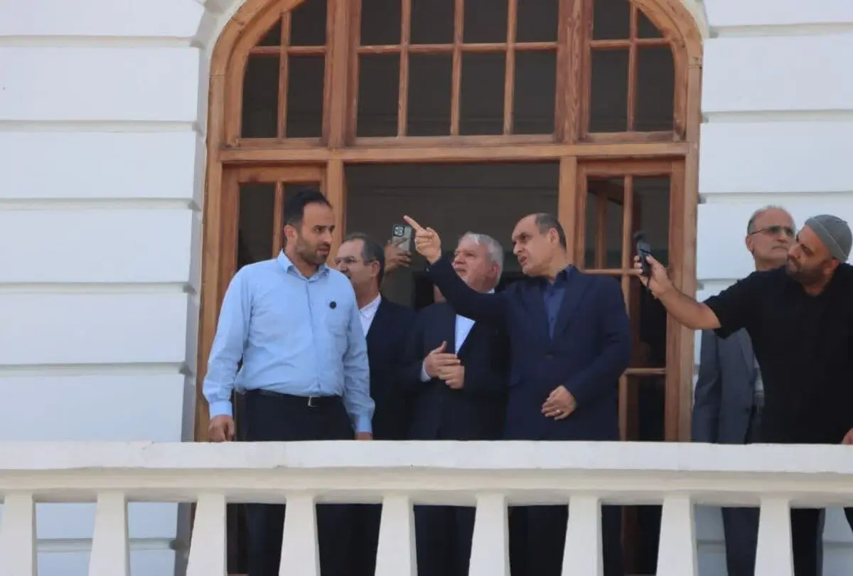 بازدید وزیر میراث فرهنگی از هتل ایران و ساختمان بلدیه رشت