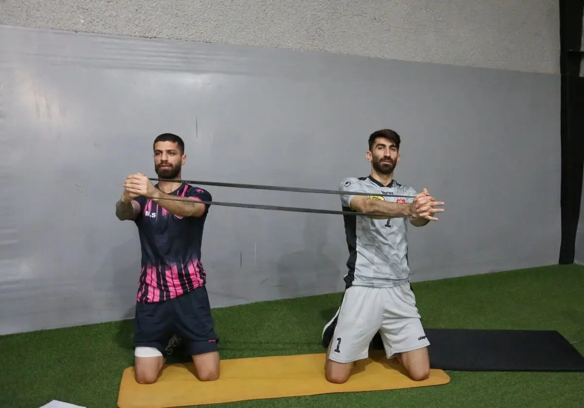 پیگیری تمرینات پرسپولیس در سالن بدنسازی