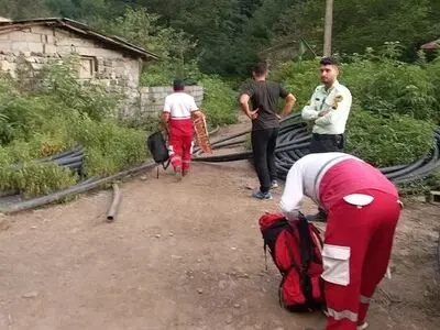 غرق شدن ناجی غریق رودسری در رودخانه سروش رحیم آباد
