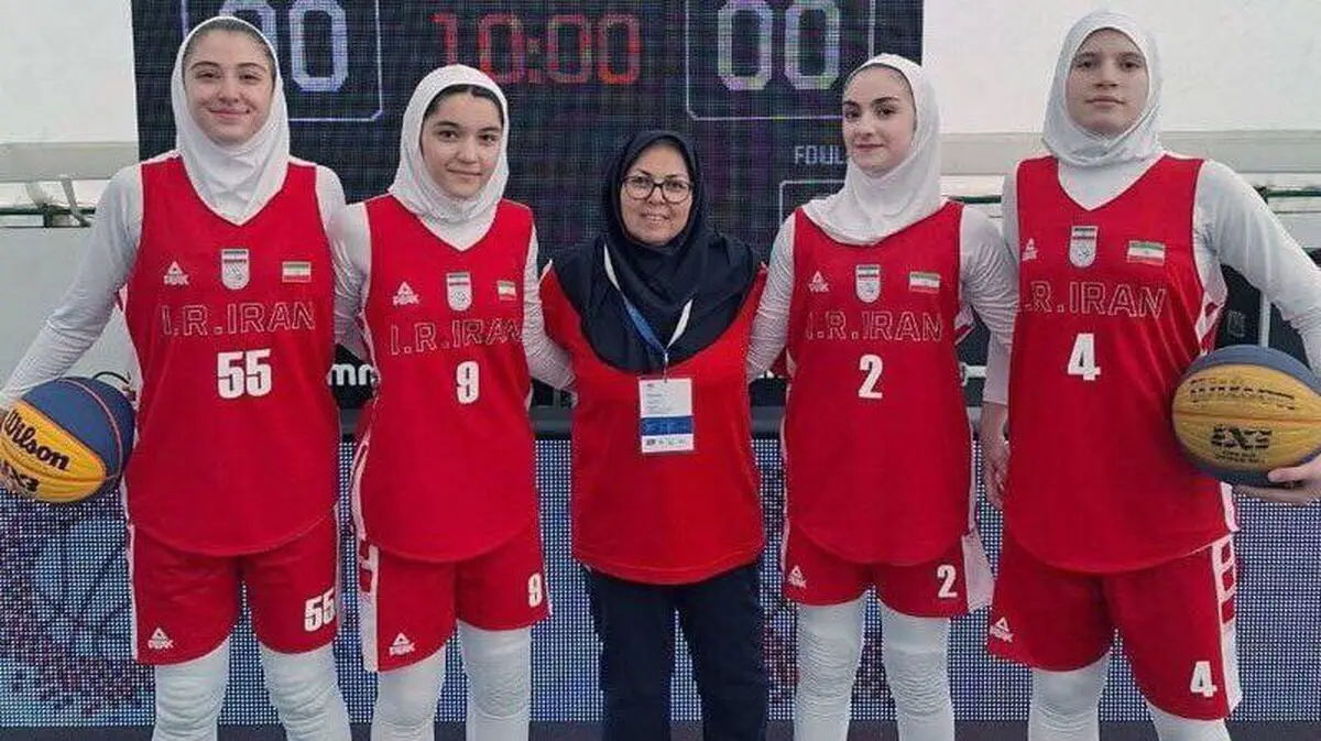 مسابقات بسکتبال المپیک دانش‌آموزی؛ دو پیروزی دیگر برای دختران بسکتبال سه نفره ایران