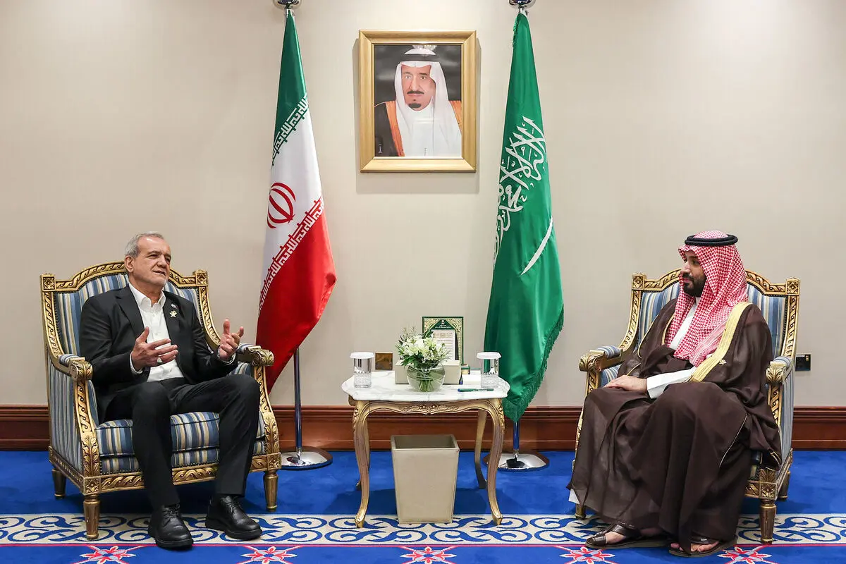 دیدار ولیعهد عربستان با رئیس جمهور