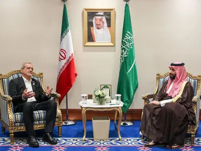 دیدار ولیعهد عربستان با رئیس جمهور