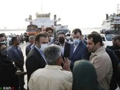 بازدید مدیرعامل سازمان منطقه آزاد کیش از پایانه مسافری بندرگاه