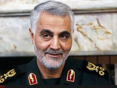 عکسی از خودروی طرفداران سردار سلیمانی در قطر