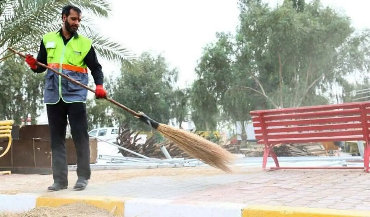 نقش موثر نیروهای شهرداری تهران در نظافت کربلا در ایام اربعین
