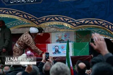 مراسم تشییع پیکر مطهر شهدای ناوشکن دنا / 3