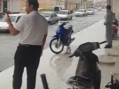 آبگرفتگی معابر هندیجان به روایت فیلم