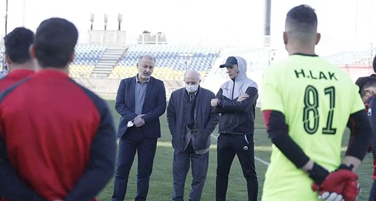 حضور درویش در تمرین بعد از ظهر پرسپولیس