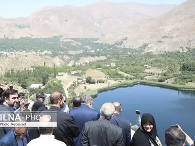 وزیر میراث فرهنگی از دریاچه اوان بازدید کرد
