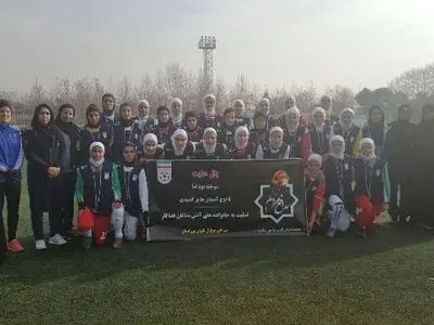 حضور مسئولان فدراسیون فوتبال در محل تمرین تیم بانوان