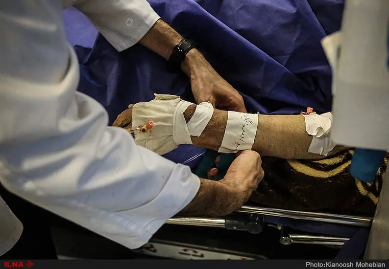 مصدومان زلزله غرب ایران در بیمارستان های تهران