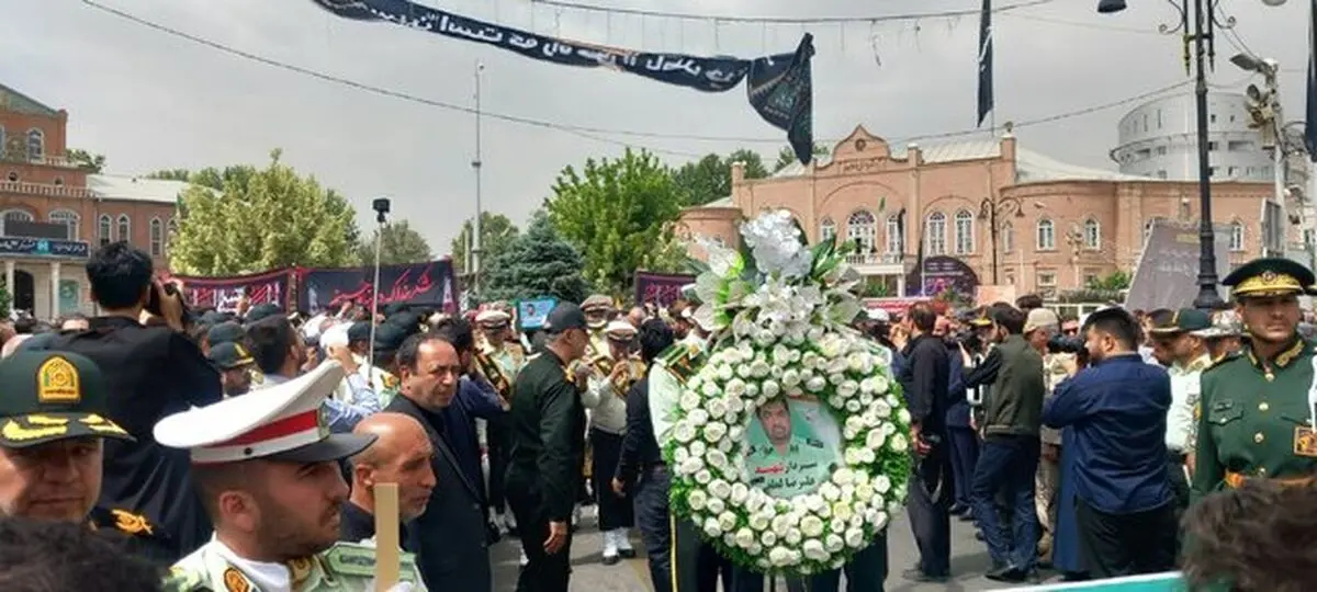 بدرقه باشکوه سردار شهید «علیرضا لطفی» در ارومیه