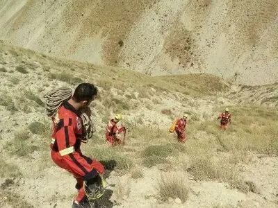 نجات پسر نوجوان گرفتار در  دره ییلاقی قانقانلی چیچکلی در  ورزقان