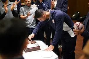 جشن تولد اسدی در اردوی تیم ملی