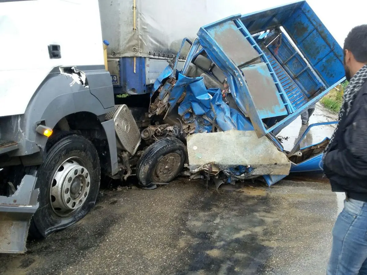 تصادف مرگبار جاده اصله - کاج همدان 2 کشته برجای گذاشت