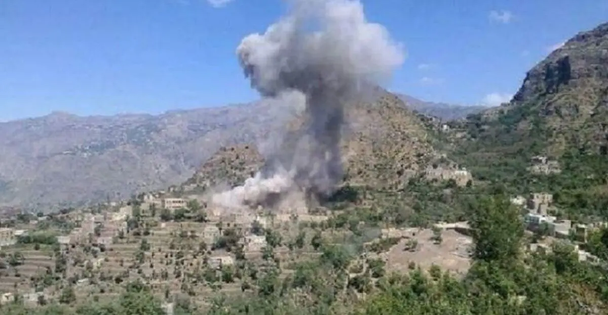 حمله موشکی عربستان به استان صعده یمن

