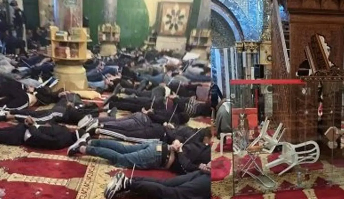 بعد قمع المعتکفین داخله.. عشرات المستوطنین یقتحمون المسجد الأقصى