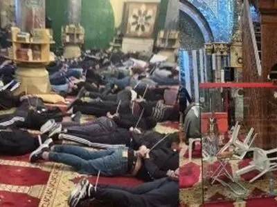 بعد قمع المعتکفین داخله.. عشرات المستوطنین یقتحمون المسجد الأقصى