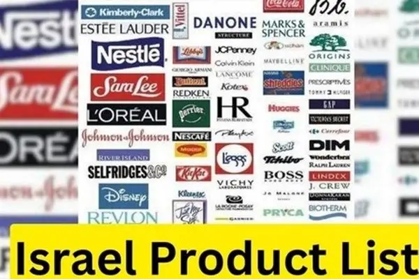 List of Banned Products Made by Israeli-Linked Firms Sent to TPOI


