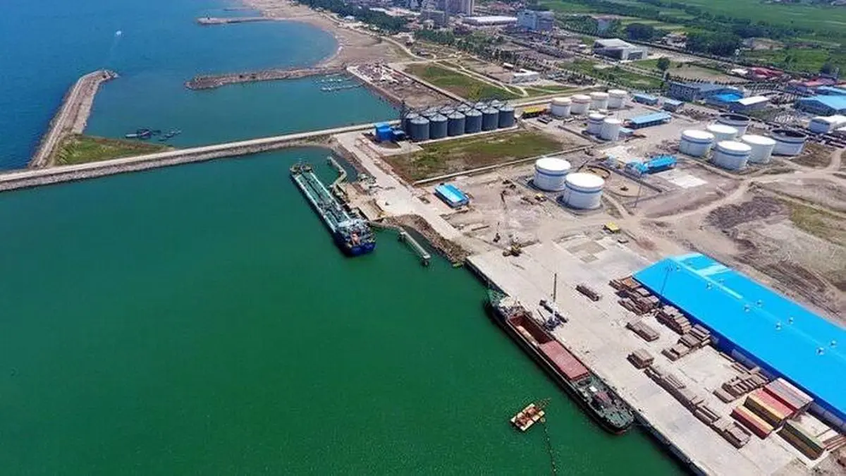 افزایش ۵۳ درصدی تخلیه و بارگیری کالا در بندرکاسپین